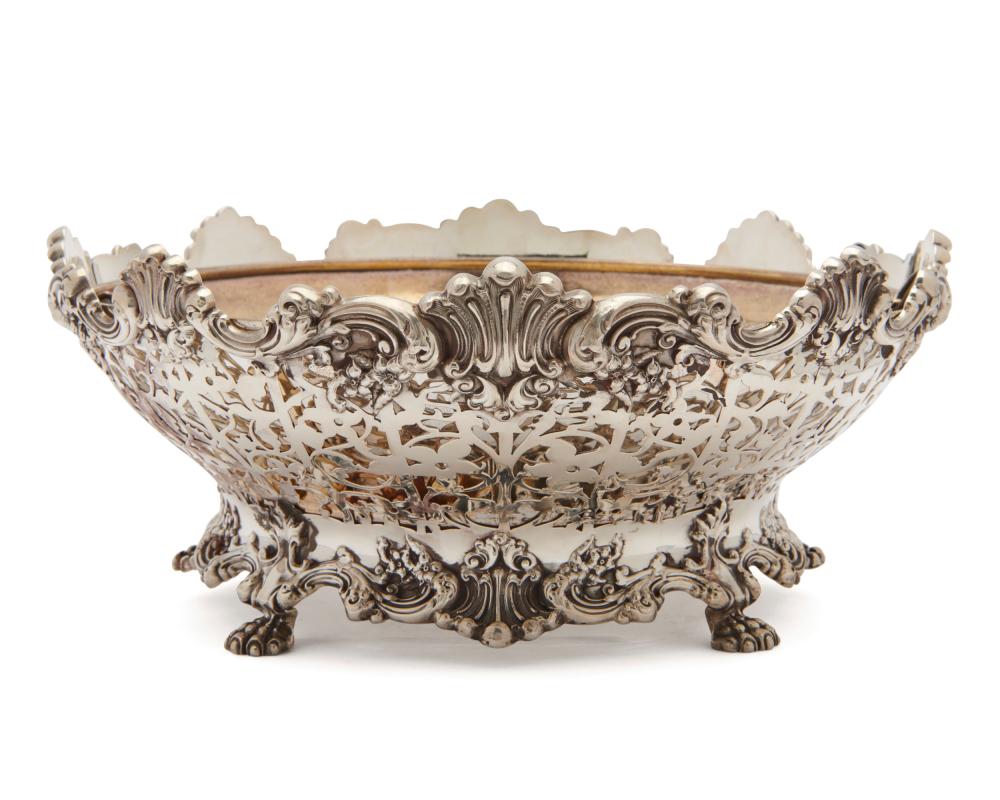 Appraisal: Dominick Haff Silver Center Bowl retailed by J E Caldwell