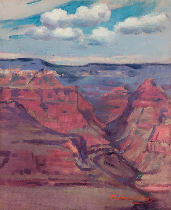 Appraisal: DAWSON DAWSON-WATSON American - Grand Canyon oil on canvas on