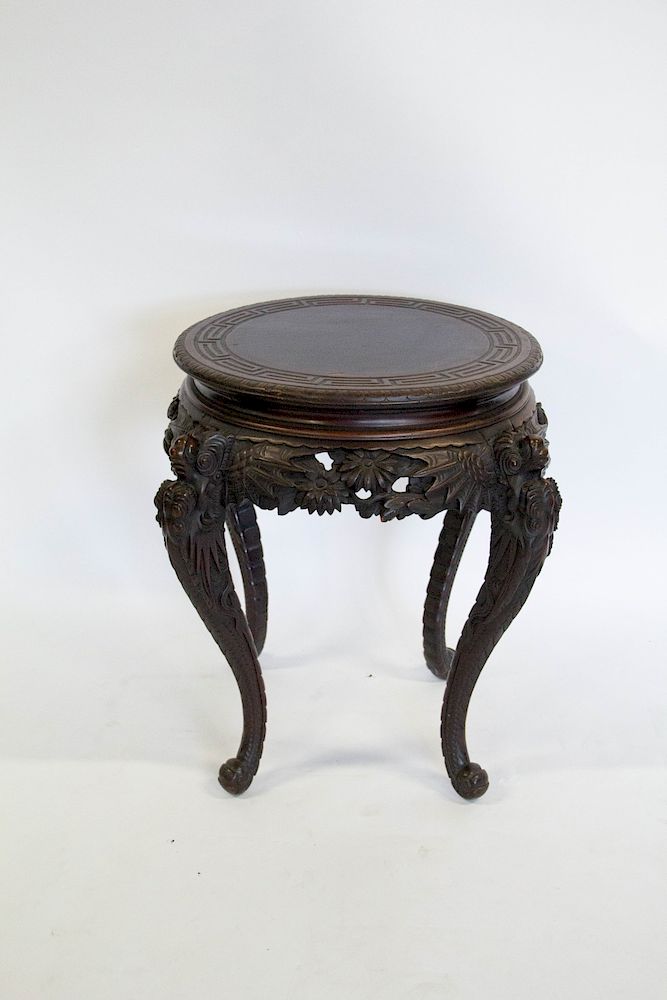 Appraisal: th Century Japanese Carved Center Table From a Long Island