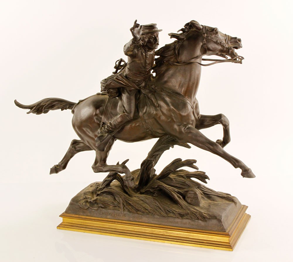 Appraisal: - Wagner Sr Sheridan's Ride Bronze George Wagner Sr Sheridan's