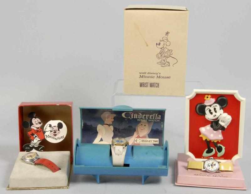 Appraisal: Lot of Walt Disney Character Watches Description Circa s All