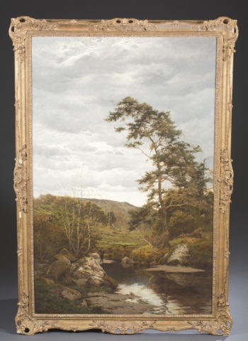 Appraisal: Attributed to Thomas Creswick British - Oil on canvas Signed