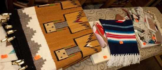 Appraisal: Assorted Native American textiles and rugs Estimate - No condition