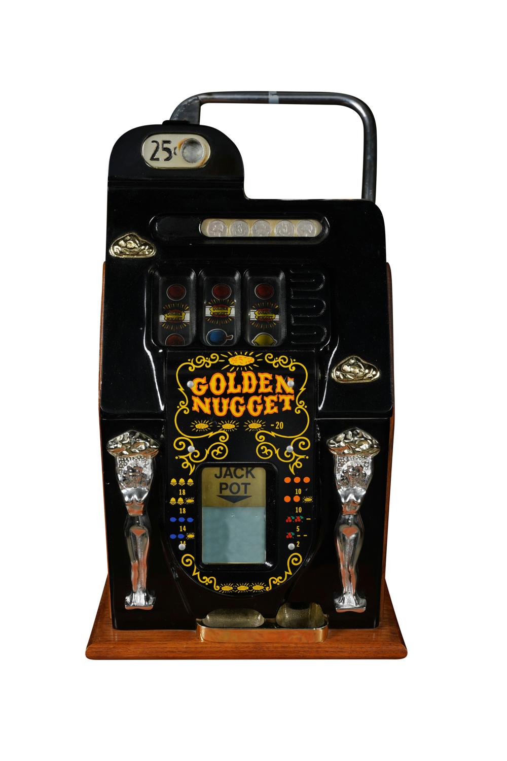 Appraisal: GOLDEN NUGGET QUARTER SLOT MACHINEmanufactured by Mills Novelty Company Condition