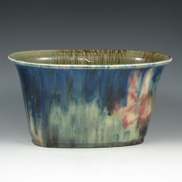 Appraisal: Rookwood oval planter in colorful high glaze by William E