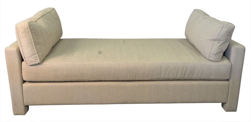 Appraisal: Custom Daybed having custom upholstery height inches top x Custom