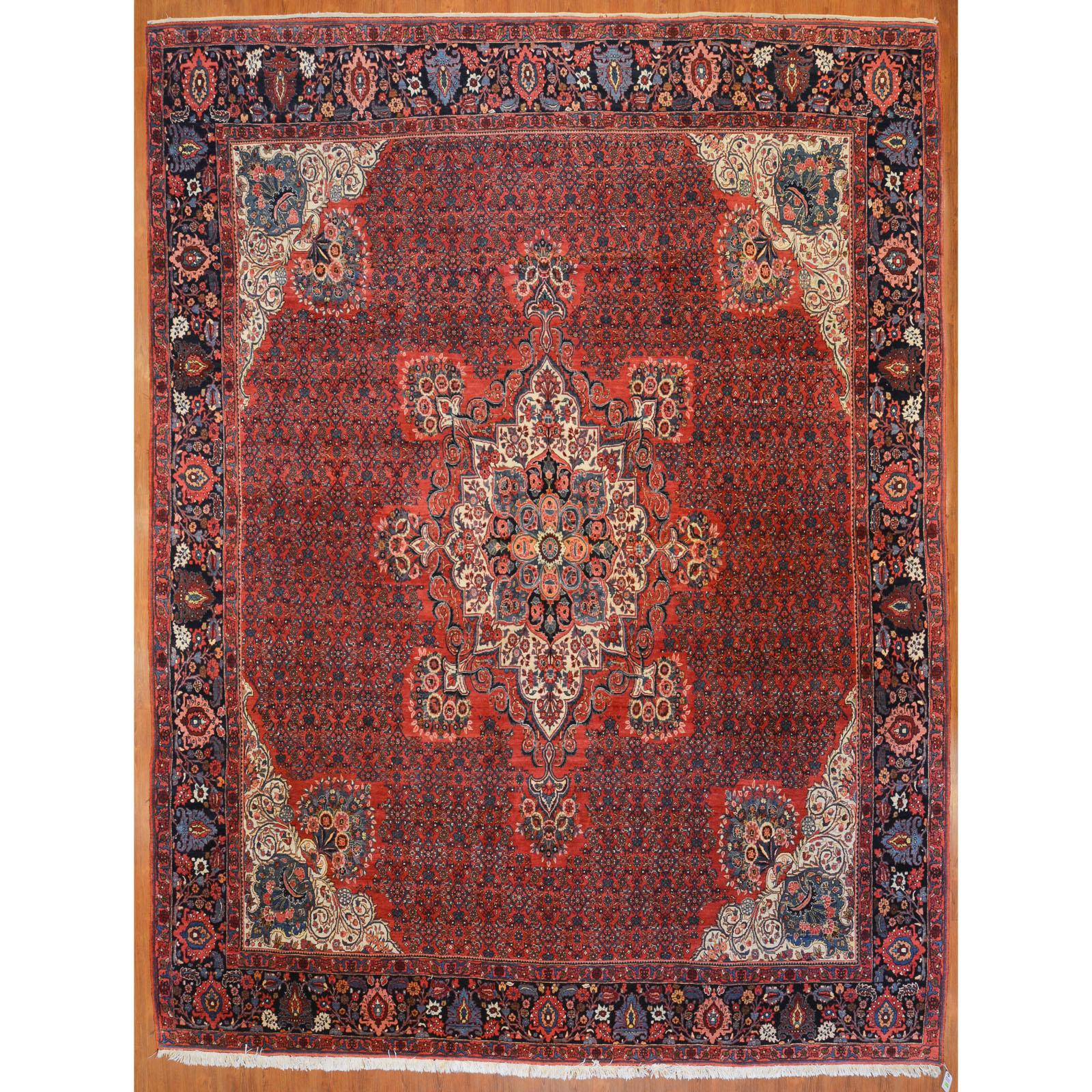 Appraisal: ANTIQUE BIJAR CARPET PERSIA X First quarter- th century hand-knotted