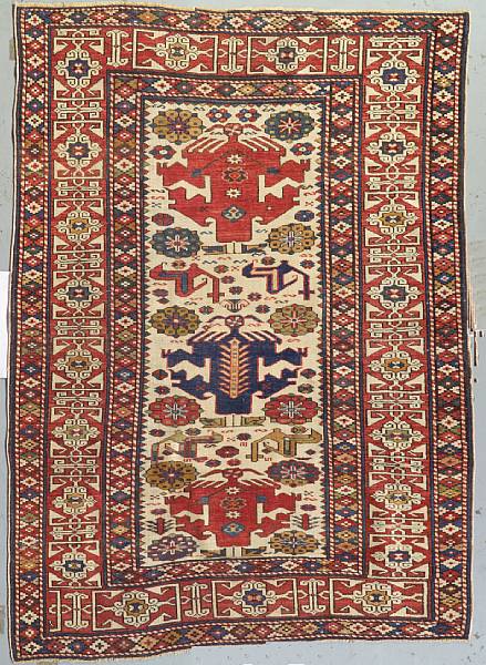 Appraisal: A Shirvan rug Caucasian late th century size approximately ft