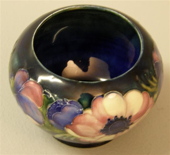 Appraisal: Moorcroft vase of squat ovoid form decorated with anemones on