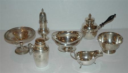 Appraisal: Miscellaneous Group of Sterling Silver and Silver Plated Table Articles