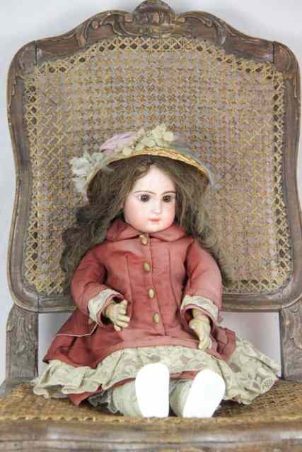 Appraisal: A Jumeau bisque head doll printed mark Depose Tete Jumeau