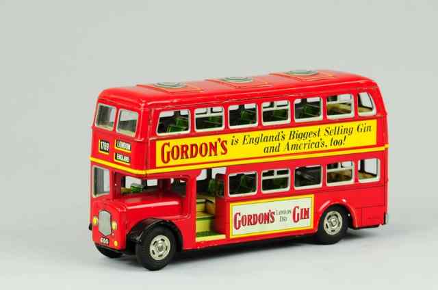 Appraisal: GORDON'S GIN BUS Japan lithographed tin London double decker bus