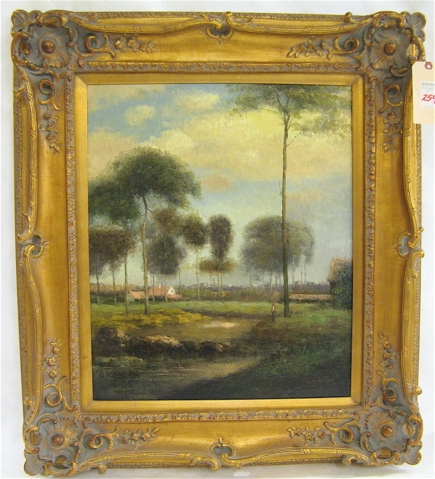 Appraisal: L STEPANO LANDSCAPE OIL PAINTING ON CANVAS American th century