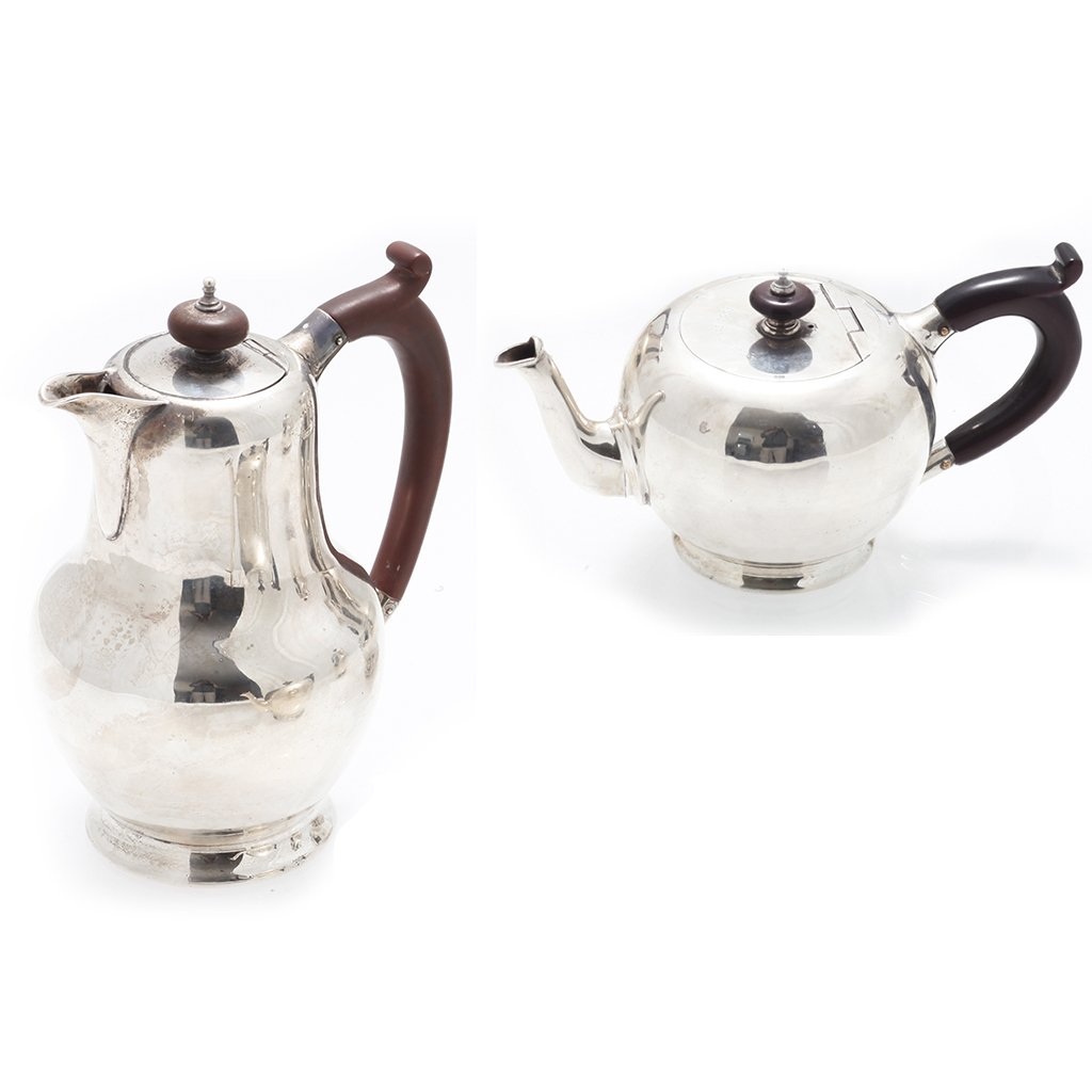 Appraisal: A batchelor teapot S W Smith Co Birmingham of compressed