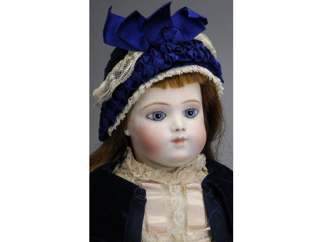 Appraisal: Brevete Bru Bebe France ca pale pressed bisque socket head