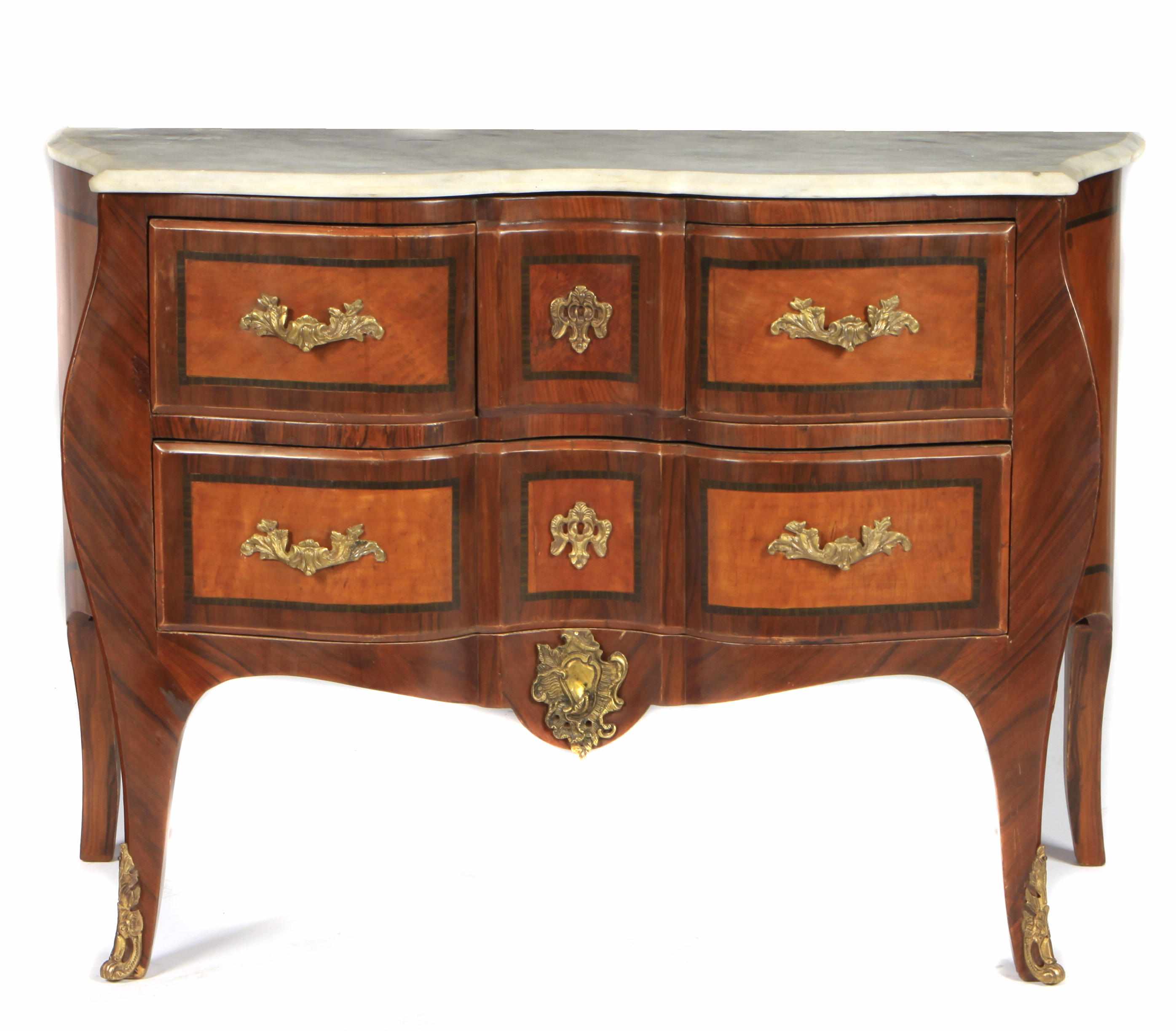 Appraisal: Property of various owners A Louis XV style commode height