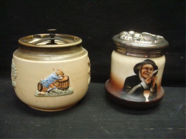 Appraisal: Lidded Tobbacco Jars From a Putnam Valley home