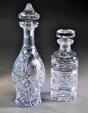 Appraisal: WATERFORD CUT CRYSTAL DECANTERSTwo cut glass Waterford lead crystal decanters