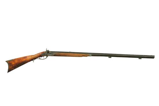 Appraisal: PERCUSSION LONG RIFLE American mid th century Octagonal ''l barrel