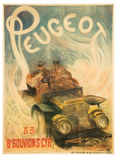 Appraisal: BURGGEILL G dePEUGEOT lithograph in colors c condition A- printed