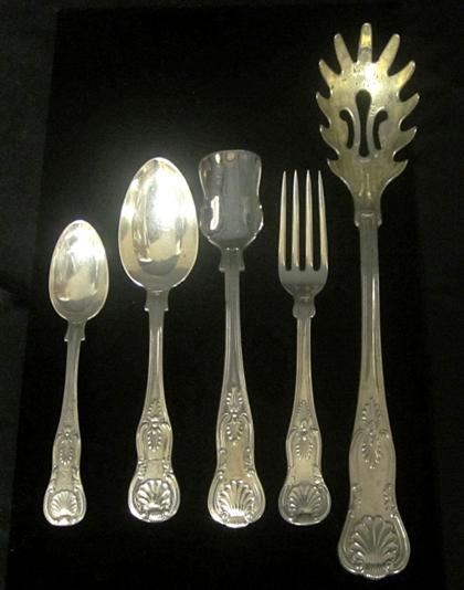 Appraisal: Assembled silver p late service various makers