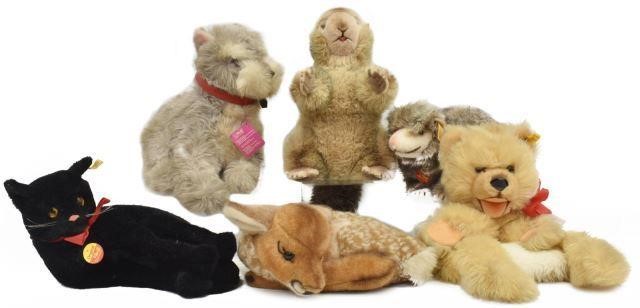 Appraisal: lot of German Steiff animals comprising Billy Opossum approx h