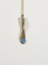 Appraisal: PENDANT - K yellow gold and black opal pendant a