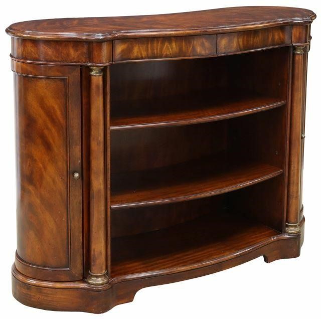 Appraisal: Contemporary mahogany display console late th c the case of