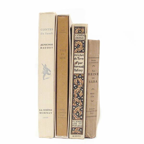 Appraisal: French Fine Press volumes incl Daudet Alphonse Contes du lundi