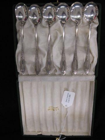 Appraisal: Set of Sterling Silver Parfait Spoons or Ice cream spoons