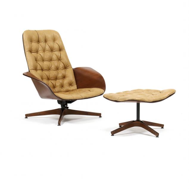 Appraisal: GEORGE MULHAUSER AMERICAN - MR LOUNGE CHAIR AND OTTOMAN s