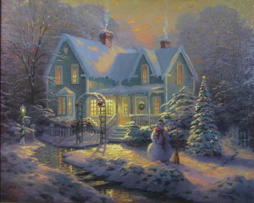 Appraisal: Thoms Kinkade Memories of Christmas Limited Edition - x in