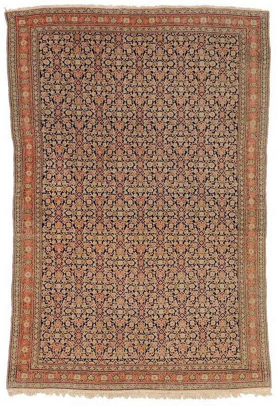 Appraisal: Persian Rug early mid- th century probably Bijar overall designs