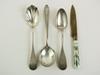 Appraisal: UTENSIL LOT - Sixteen piece lot includes twelve coin silver