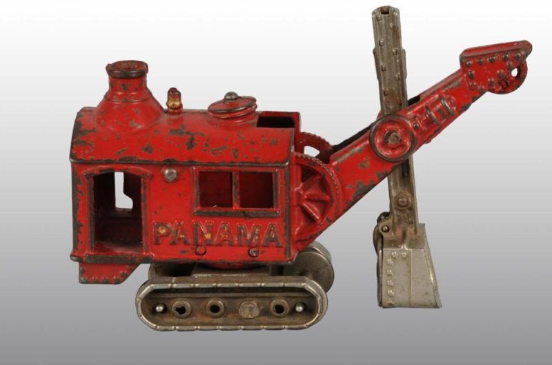 Appraisal: Cast Iron Hubley Panama Steam Shovel Toy Description All original