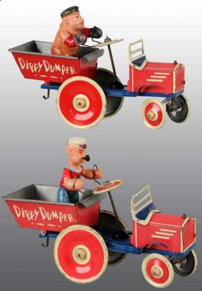 Appraisal: Lot of Tin Marx Dippy Dumper Wind-Up Toys Description American