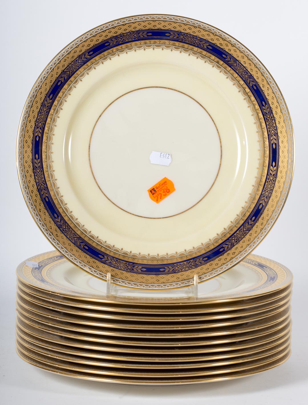 Appraisal: Twelve Lenox dinner plates Undernumber