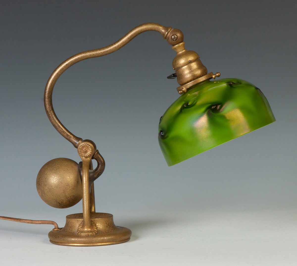 Appraisal: A Fine Tiffany Studios NY Counter Balance Desk Lamp Unusual