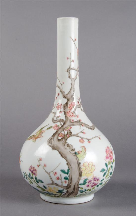 Appraisal: A Famille Rose Bottle Vase Height inches