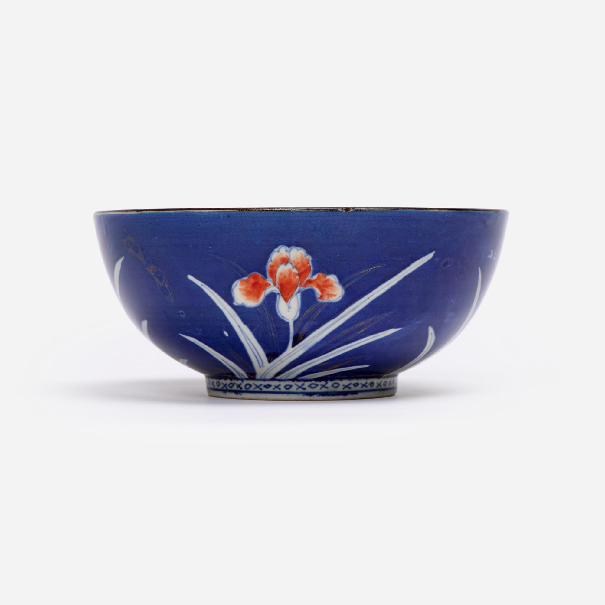 Appraisal: JAPANESE BOWL BLUE GROUND BOWL PHOENIX AND DRAGONS A Japanese