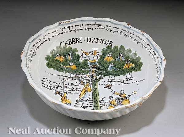 Appraisal: A Good French Faience Bowl mid- th c probably Nevers