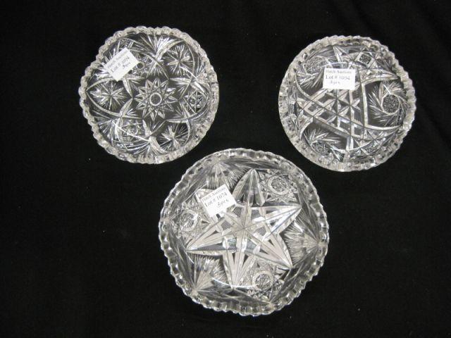 Appraisal: Brilliant Period Cut Glass Dishes to various designs