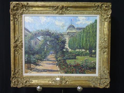 Appraisal: GERALD CRAFT HENNESY AMERICAN - JARDIN DE PLANTES Oil on