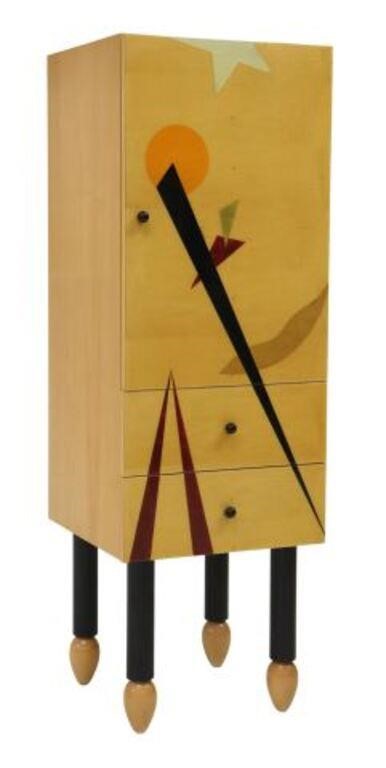 Appraisal: Contemporary storage cabinet Benjamin Le Axi Contemporary Furniture late th