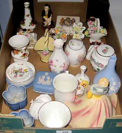 Appraisal: Box of Various Pottery to include Royal Albert Doulton Wedgwood