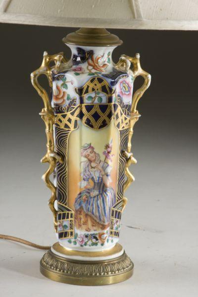 Appraisal: Imari Style Vase Table Lamp probably English late th to