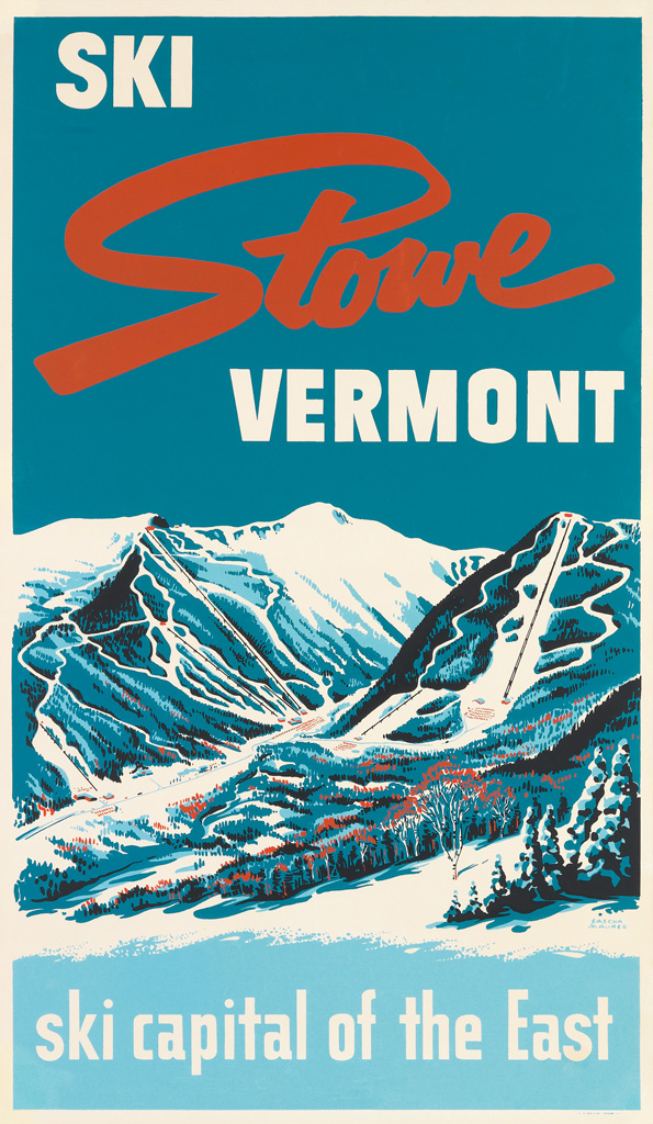 Appraisal: SASCHA MAURER - SKI STOWE VERMONT SKI CAPITAL OF THE