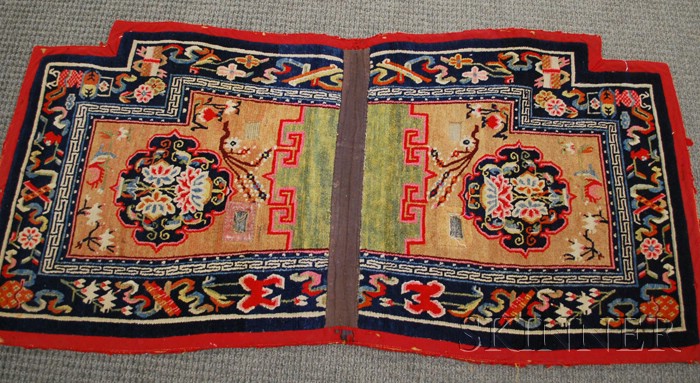 Appraisal: Tibetan Saddle Cover th th century ft in x ft