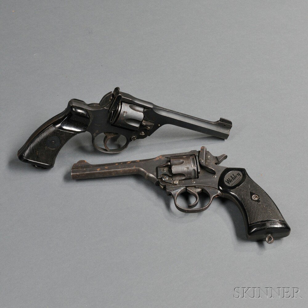 Appraisal: Two British WWII Revolvers c mid- th century a Webley