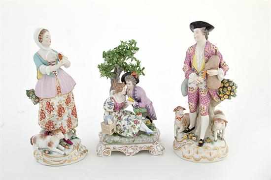 Appraisal: Continental porcelain figures of gardeners late th early th century